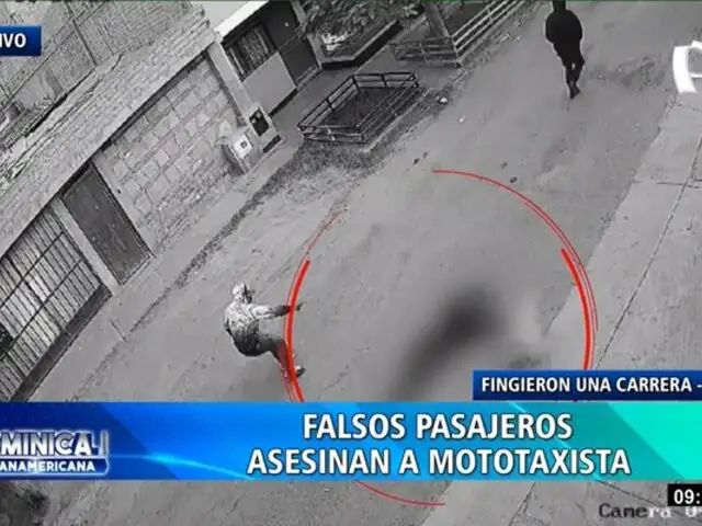 SJM: sicarios se hacen pasar por pasajeros y asesinan a balazos a mototaxista