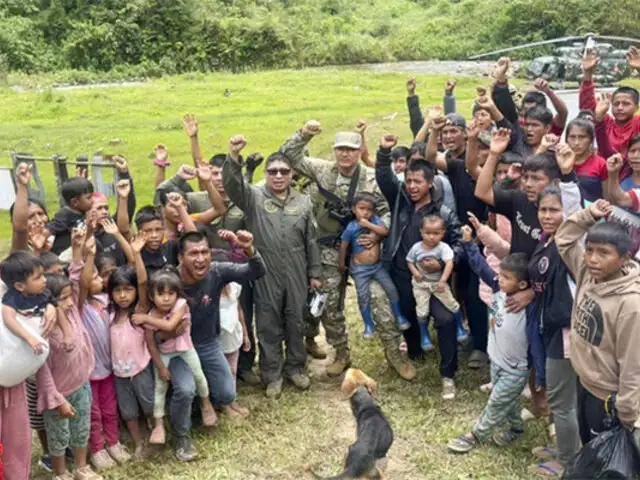 Amazonas: rescatan a 53 integrantes de comunidad nativa desplazados por mineros ilegales