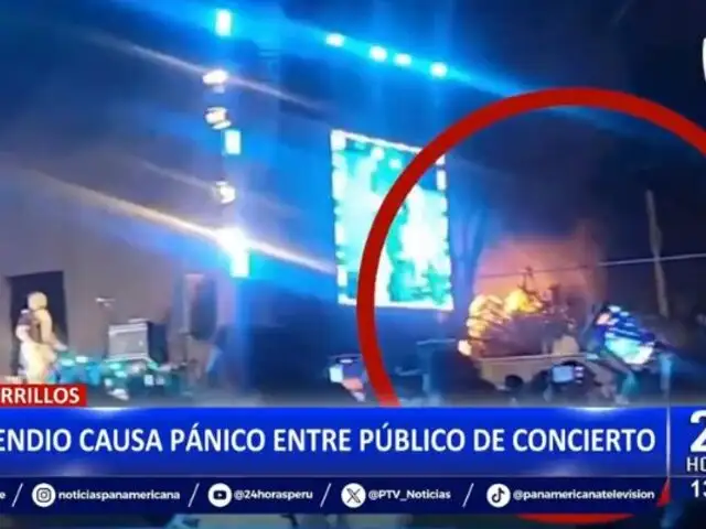 Chorrillos: Incendio forestal causa pánico entre público de concierto