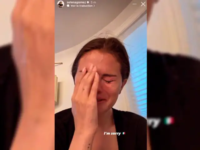 Selena Gómez sube un video llorando a sus redes sociales: "Lo siento México"