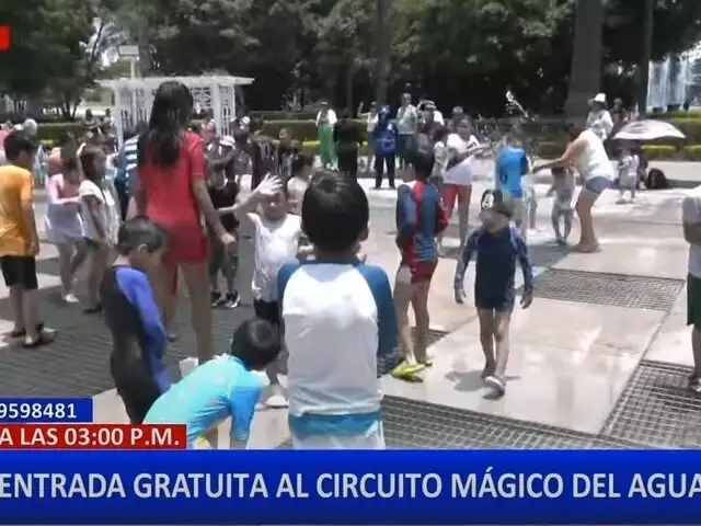 Miles disfrutaron de un día gratuito en el Circuito Mágico del Agua