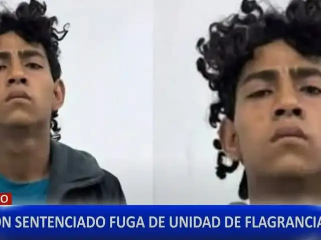 Delincuente sentenciado se fuga de la Unidad de Flagrancia en Trujillo