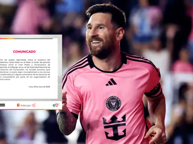 Indecopi sobre ausencia de Lionel Messi en meet and greet: "Iniciaremos investigaciones a los organizadores"