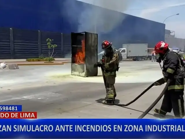 Municipalidad de Lima realiza simulacro de incendio en zona industrial