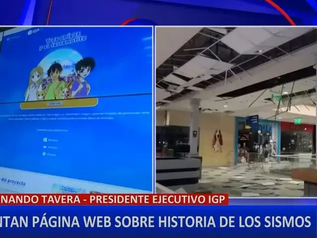 IGP lanza web con la historia sísmica del Perú desde 1960