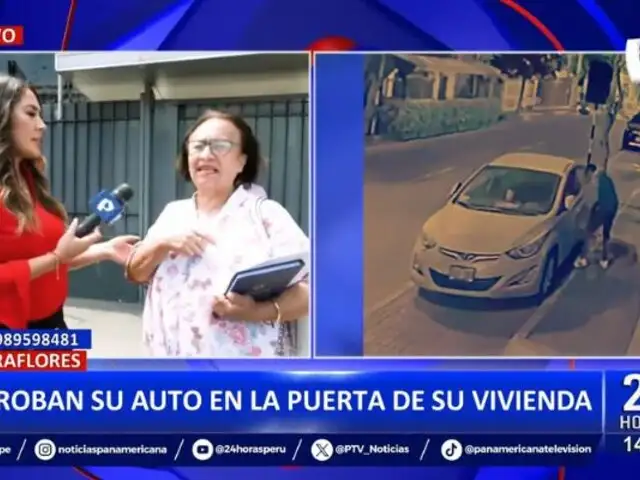 Miraflores: Roban auto de adulta mayor y le exigen 30 mil soles para recuperarlo