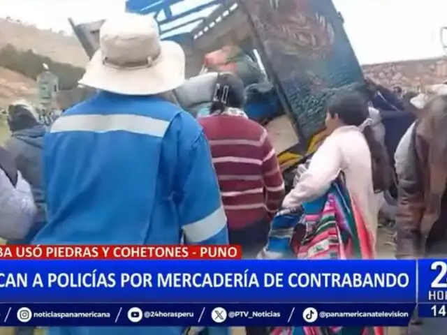 Puno: Atacan a policías por intervención de mercadería de contrabando