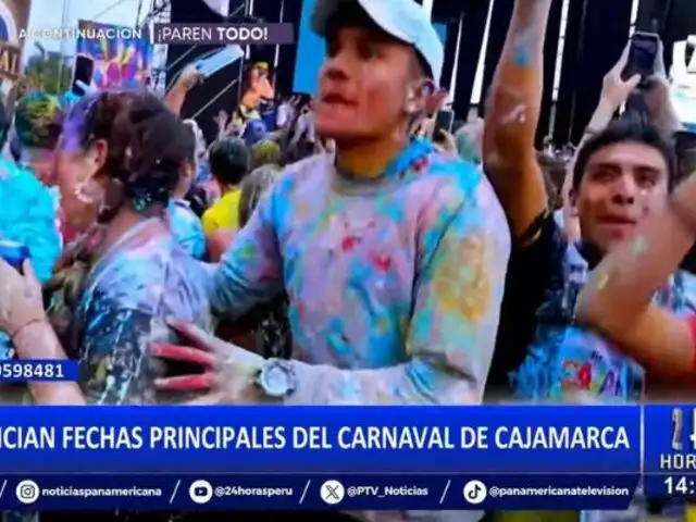 ¡Tome nota!: Anuncian las fechas principales del Carnaval de Cajamarca