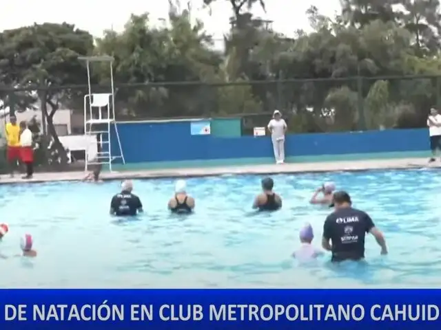 Municipio de Lima ofrece clases de natación en el Club Metropolitano Cahuide en Ate