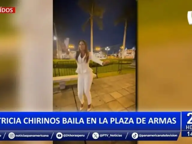 El baile de Patricia Chirinos: Congresista se movió al ritmo de Karol G en la Plaza de Armas