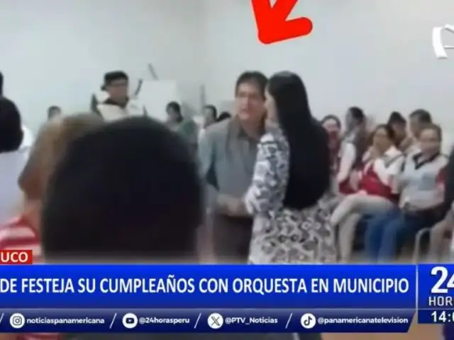 Escándalo en Huánuco: Alcalde celebra su cumpleaños con orquesta dentro del Municipio