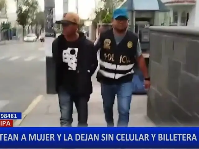 Delincuentes cogotean y asaltan a una mujer en Arequipa