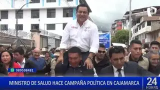 Ministro de Salud hace campaña política en Cajamarca