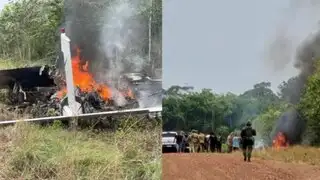 Brasil: narcos peruanos incendian avión lleno de droga y escapan