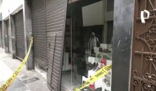 A pocos metros de Palacio de Gobierno: desconocidos intentaron asaltar tienda de calzados