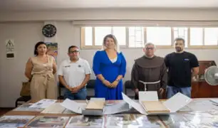 BNP entrega dos libros históricos al Archivo San Francisco de Lima