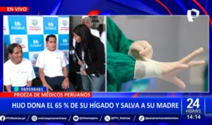 Hijo salva a su madre tras donarle el 65% de su hígado