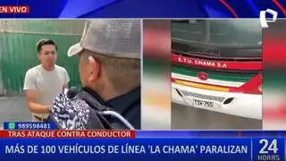 Más de 100 buses de “La Chama” paralizan sus actividades tras ataque a chofer