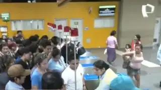 Cientos de pasajeros varados en estación Gamarra por interrupción del servicio del Metro de Lima