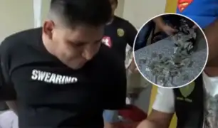 PNP capturó a delincuente con más de 1.000 'quetes' de droga: "Quise escapar, pero no pude"