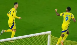 Jhon Durán marcó su primer gol con Al Nassr frente Al Feiha: Cristiano Ronaldo aplaudió