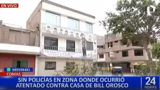 Comas: Vecinos aterrados tras atentado con explosivo en la casa de Bill Orosco