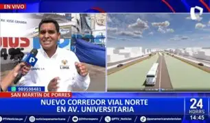 Nuevo corredor vial en avenida Universitaria: ¿Cuándo estará terminado?