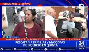 Incendio en La Victoria: Rescatan a familias y mascotas de siniestro en quinta