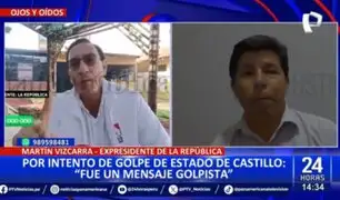 Vizcarra defiende a Pedro Castillo: "No dio un golpe de Estado, fue un mensaje golpista"