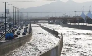 Río Rímac en umbral rojo tras incremento de caudal por lluvias en la sierra