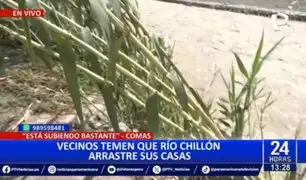 Comas: Vecinos temen desborde del Río Chillón por aumento del caudal