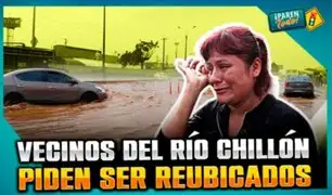 Comas: Vecinos piden ser reubicados ante posible desborde del río Chillón