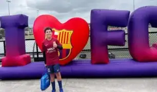 El sueño de Facundo: niño peruano es invitado a entrenar con el FC Barcelona