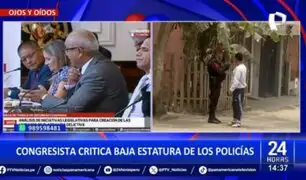 Congresista Kamiche cuestiona estatura de policías: "Veo policías de 1,55 cm"