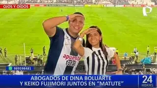 Abogados de Dina Boluarte y Keiko Fujimori juntos en partido de Alianza Lima