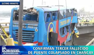 Tragedia en Chancay: aumentan a tres los fallecidos por caída de bus tras colapso de puente