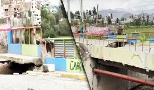 Arequipa: Puente está al borde del colapso por activación de torrentera