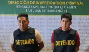 Capturan a presuntos integrantes de banda de extorsionadores en Carabayllo