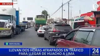 Conductores varados en la vía Huacho-Lima por restricciones de tránsito