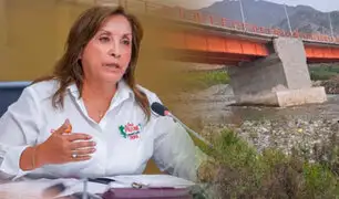 Dina Boluarte hace un llamado a las autoridades para supervisar todos los puentes del Perú