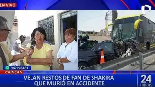 Chincha: Familiares y amigos despiden a fan de Shakira fallecida en trágico choque