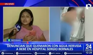 Bebé recién nacido es quemado con agua hirviendo en hospital Sergio Bernales