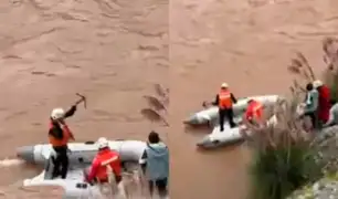 Accidente en río Mantaro: Caudal dificulta la búsqueda de los cinco desaparecidos