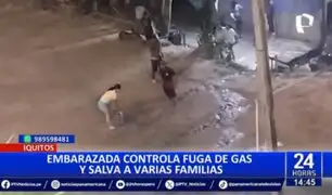 Iquitos: Mujer embarazada controla fuga de gas y salva a varias familias