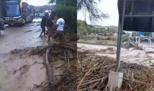 Desborde del río Ingenio en Ica bloquea la Panamericana Sur y deja daños en viviendas y cultivos