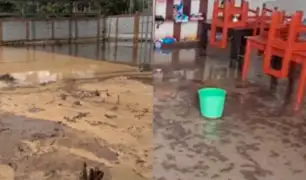 Lluvias torrenciales inundaron colegio poniendo en riesgo el inicio del año escolar 2025