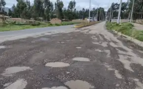 Jauja: pista inaugurada hace 6 meses por Gobierno Regional de Junín está llena de huecos