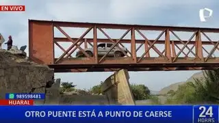 Huaral: Puente está a punto de colapsar por el deterioro de sus bases