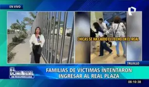 Familiares de víctimas intentaron ingresar al Real Plaza de Trujillo para exigir respuestas