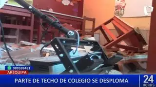 Arequipa: techo de aula colapsa a días del inicio del año escolar